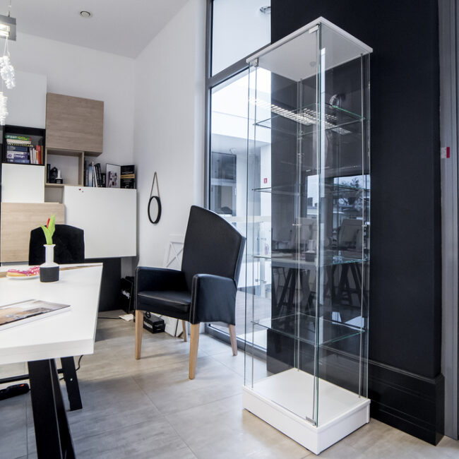 gablota wystawiennicza do ekspozycji modeli, pucharów i kolekcji