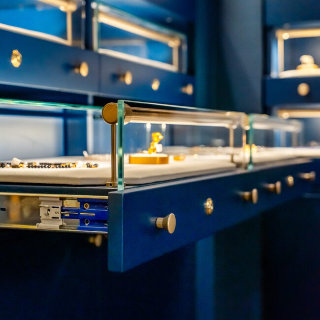 gabloty jubilerskie z szufladami