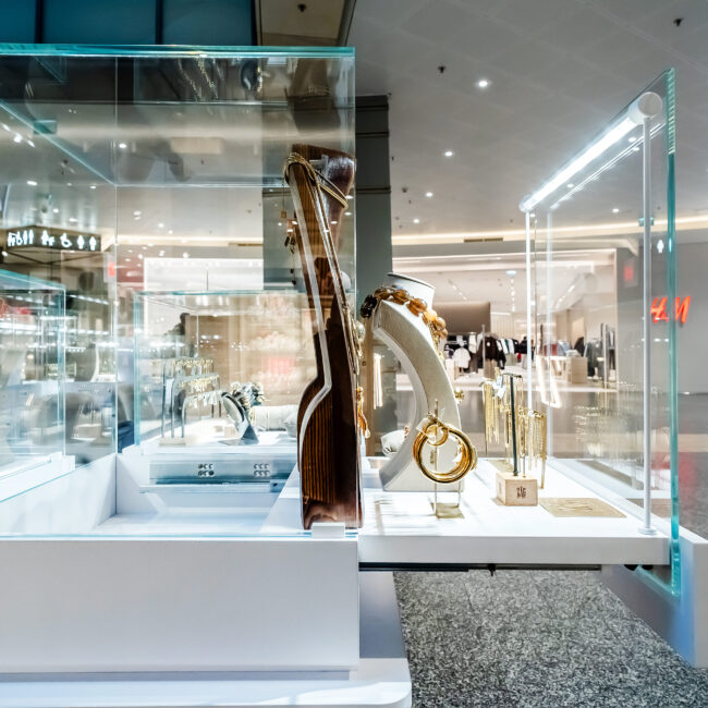 gablota jubilerska z oświetleniem