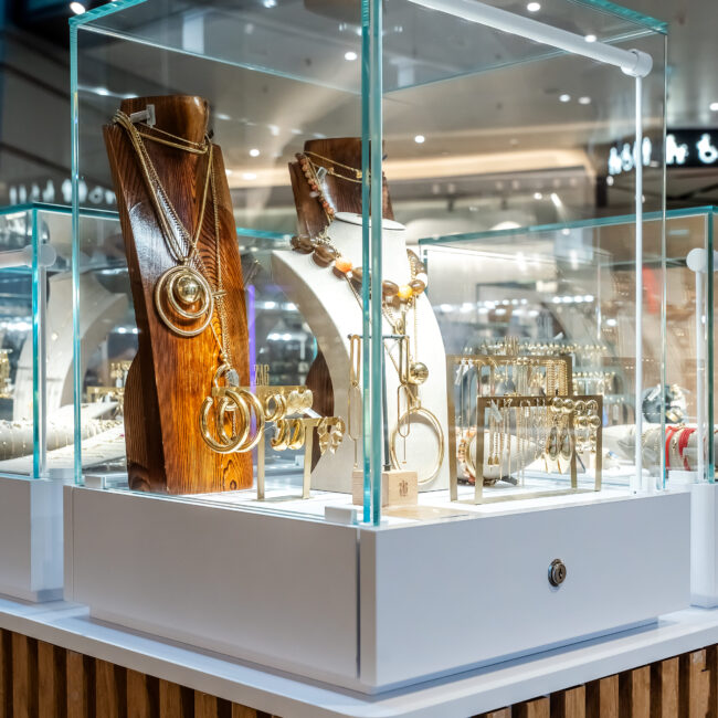 elegancka wyspa handlowa do sprzedaży biżuterii